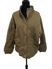 Social Standard By Sanctuary Ladies Green Quilted Twill Jacket Size L