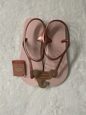Havaianas Sandals Flip Flops Women's  Ballet Rose Golden Blush Sz 9/10 $30 MSRP