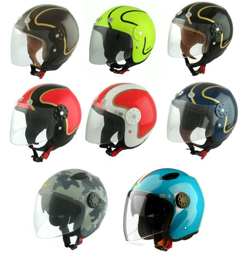 CASCO MOTO JET FLASH BARRY PROJECT OMOLOGATO IN ITALIA CALOTTA IN FIBRA |  eBay