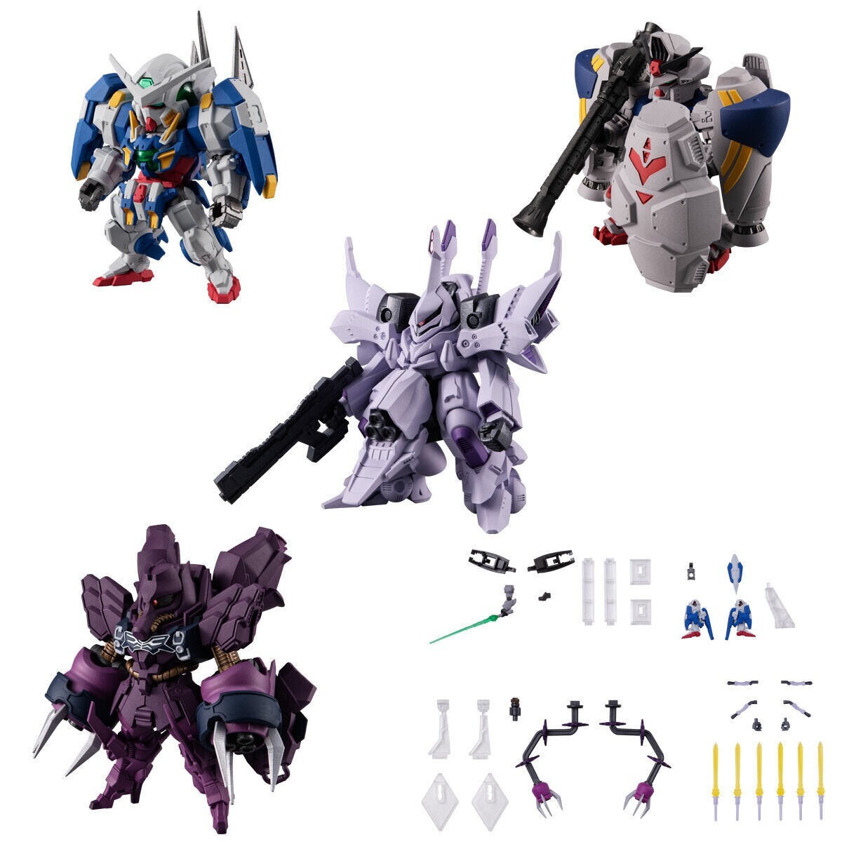 FW GUNDAM CONVERGE ♯Plus04 Premium Bandai FW GUNDAM CONVERGE #Plus04 SET ROZEN ZULU