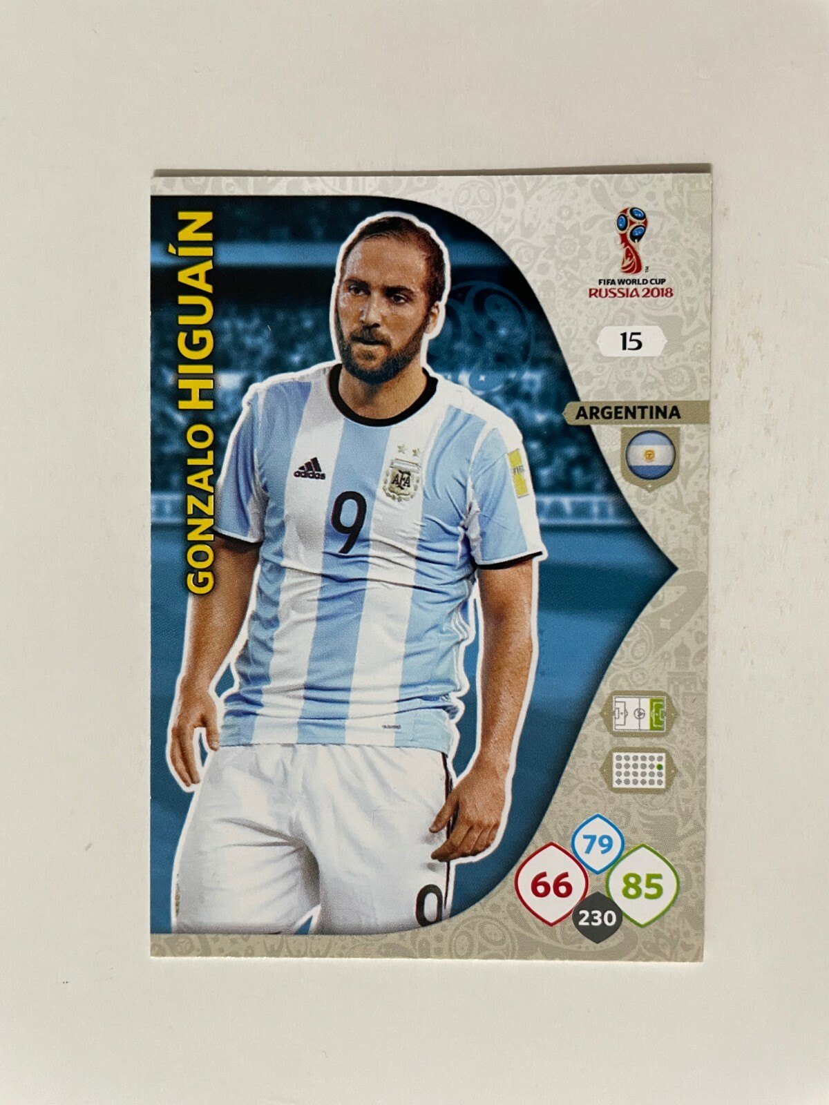 PANINI CARD ADRENALYN WORLD CUP RUSSIA 2018 ARGENTINA FIGUAIN n 15 NEW