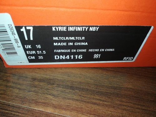 Nike Herren Basketballschuhe Kyrie Infinity NBY DN4116-991 Sneaker Sport 51,5 - Bild 3 von 6