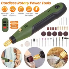 34Tlg Mini Dremel Multifunktionswerkzeug USB Akku für Mehrzweck Drehwerkzeug