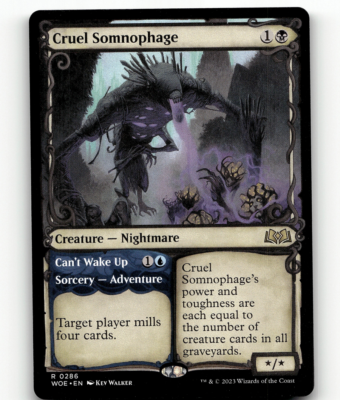 MTG Cruel Somnophage (Showcase) 286 - Wilds of Eldraine