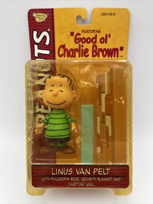 Good ol' Charlie Brown Linus Van Pelt W/ Book Blanket And Wall By Memory Lane