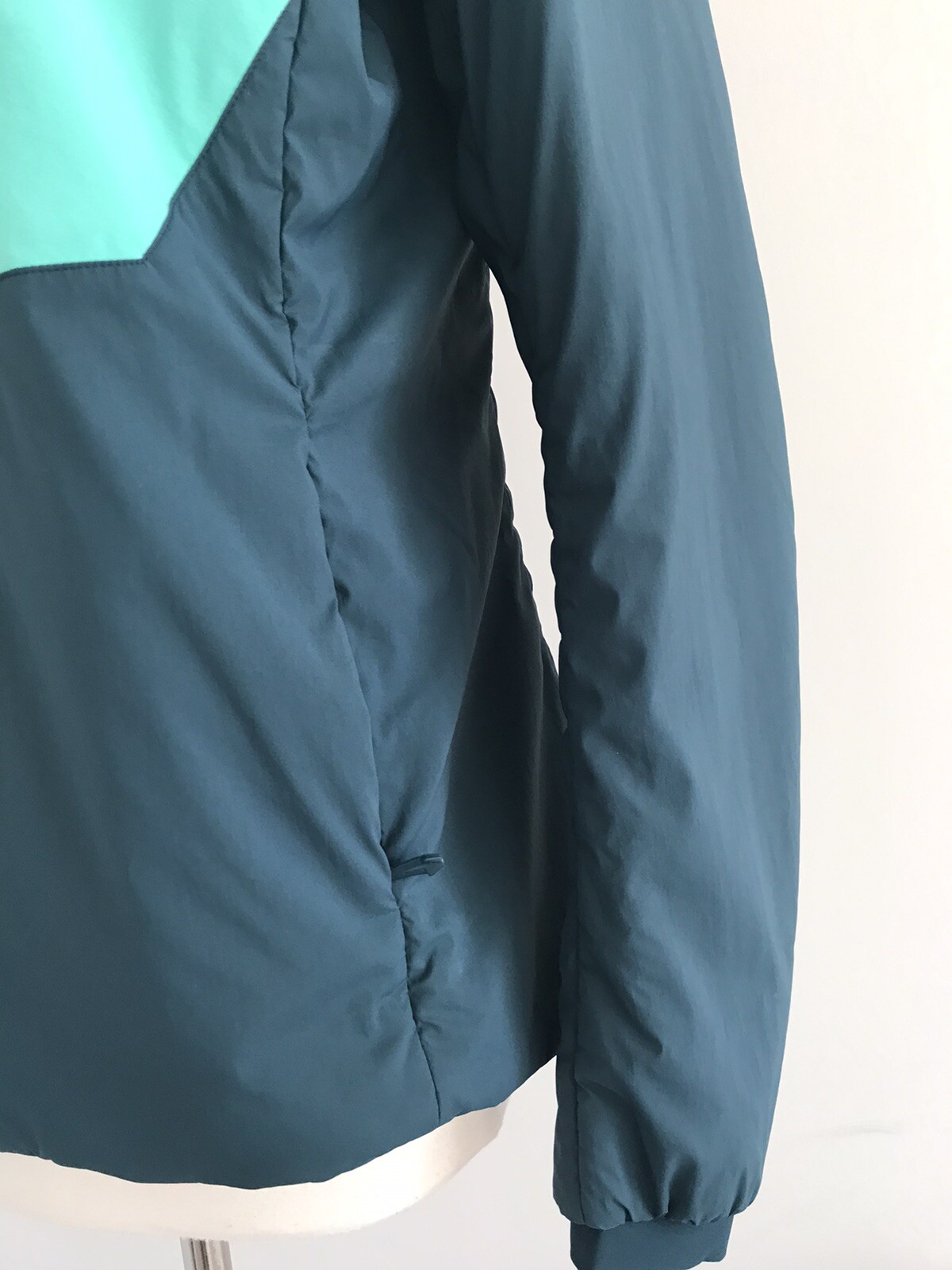 GIACCA TASCHINO ARC'TERYX NYLON ELASTAN ISOLANTE PETTO CERNIERA TAGLIA L G