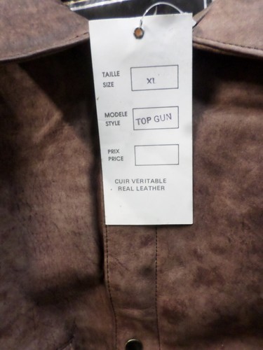 VINTAGE SYLMAN JACKE - Distressed - BRAUN - TOPGUN - Größe XL - Bild 2 von 7