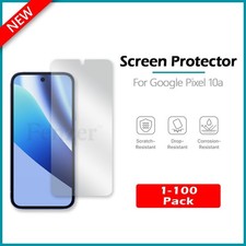 1-100 LOT For Google Pixel 10a Screen Protector w/ cloth