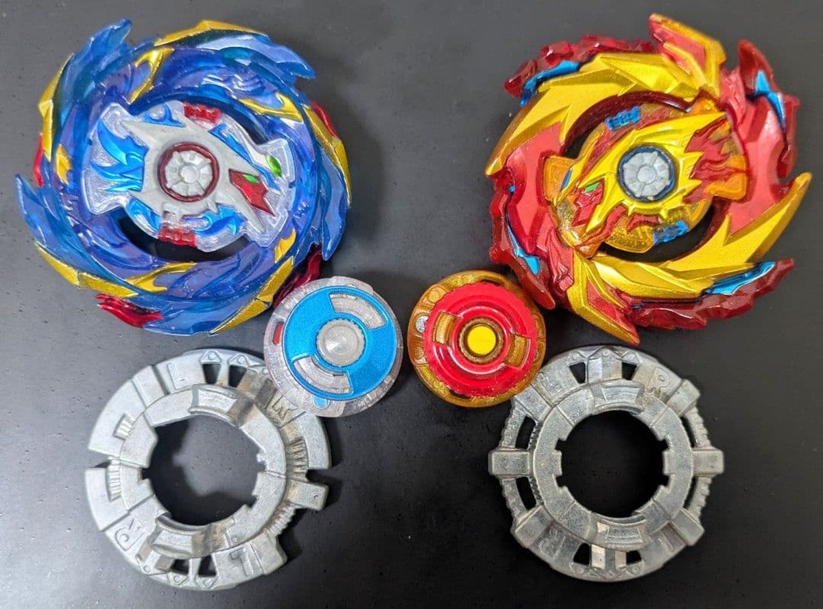 Beyblade Burst Hyperion Burn Xc'+X & Helios Volcano Zn'+Z Set | eBay
