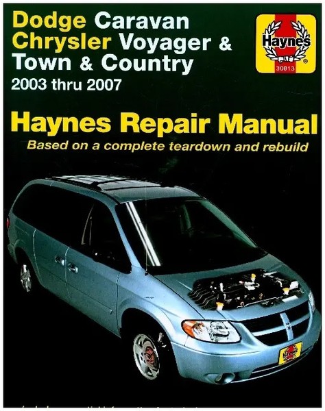 Dodge Caravan, Chrysler Voyager & Town & Country (2003-2007) Haynes Repair...-image
