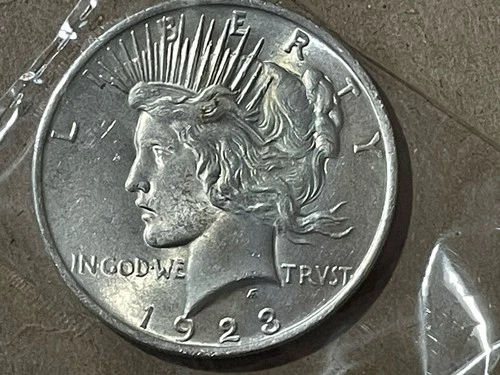 1923 $1 Peace Dollar BU