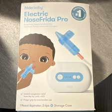 FridaBaby Electric NoseFrida Pro Nasal Aspirator with 2 Tips  Storage Case