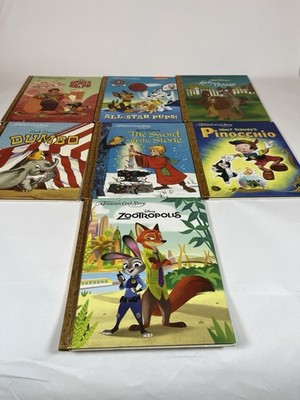 Disney  Treasure Cover Story  Collection Hatdcover Books, Set of 7 New