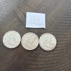 Set Of 3 Silver half dollar 1963-1953 Lot 130