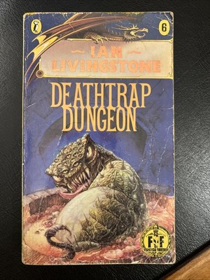 DEATHTRAP DUNGEON Fighting Fantasy #6 1984 1/13 Bronze Dragon Num Cover Acc.