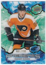 2021-22 Upper Deck Ice Premieres Green MAKSIM SUSHKO 171 799 Philadelphia Flyers