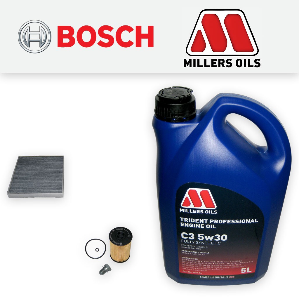 SERVICE KIT VW PASSAT (B8/3G) 2.0 TDI OIL CABIN FILTERS SUMP PLUG +OIL 2014-2020