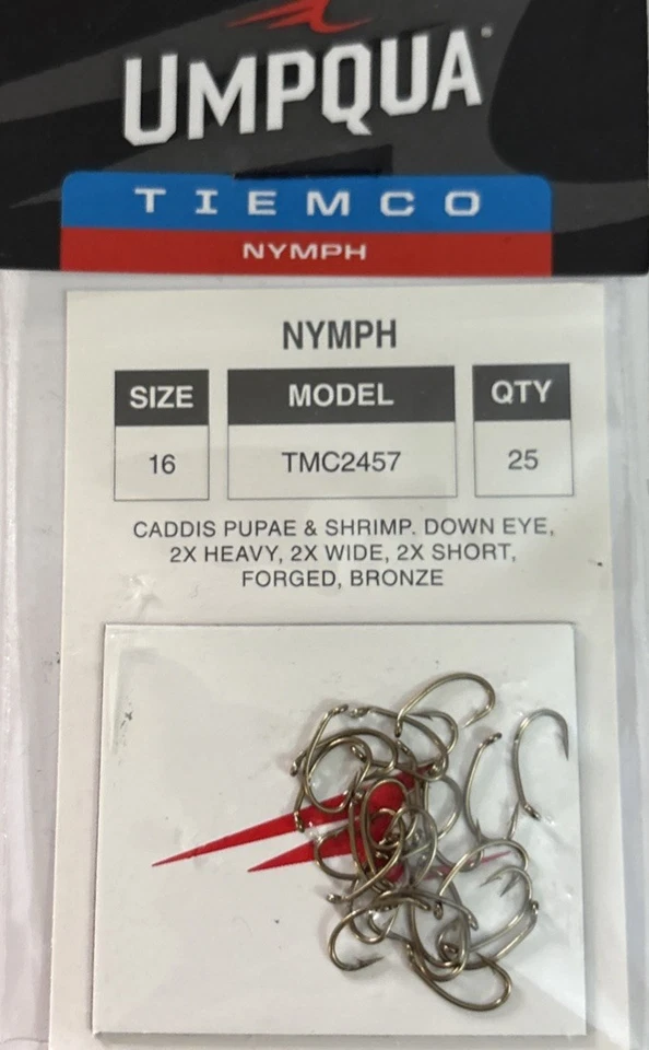 Ganchos para atar moscas Umpqua Tiempo anzuelos para pesca con mosca talla 10 12 14 16 TMC2457 TMC3761 Foto 2 de 4