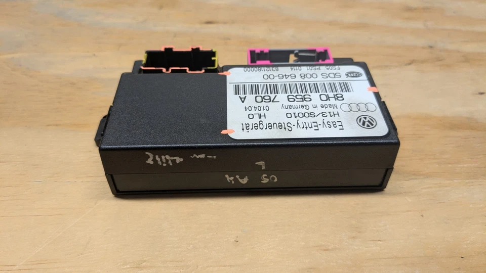 03-09 Audi A4 S4 Convertible Memory Seat Control Module 8E0 959 760 A (OEM) #77 - Image 4 of 4