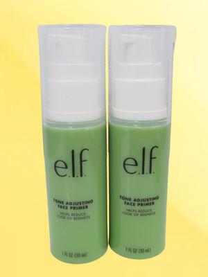 E.L.F. TONE ADJUSTING FACE PRIMER 1 OZ NWOB LOT OF 2