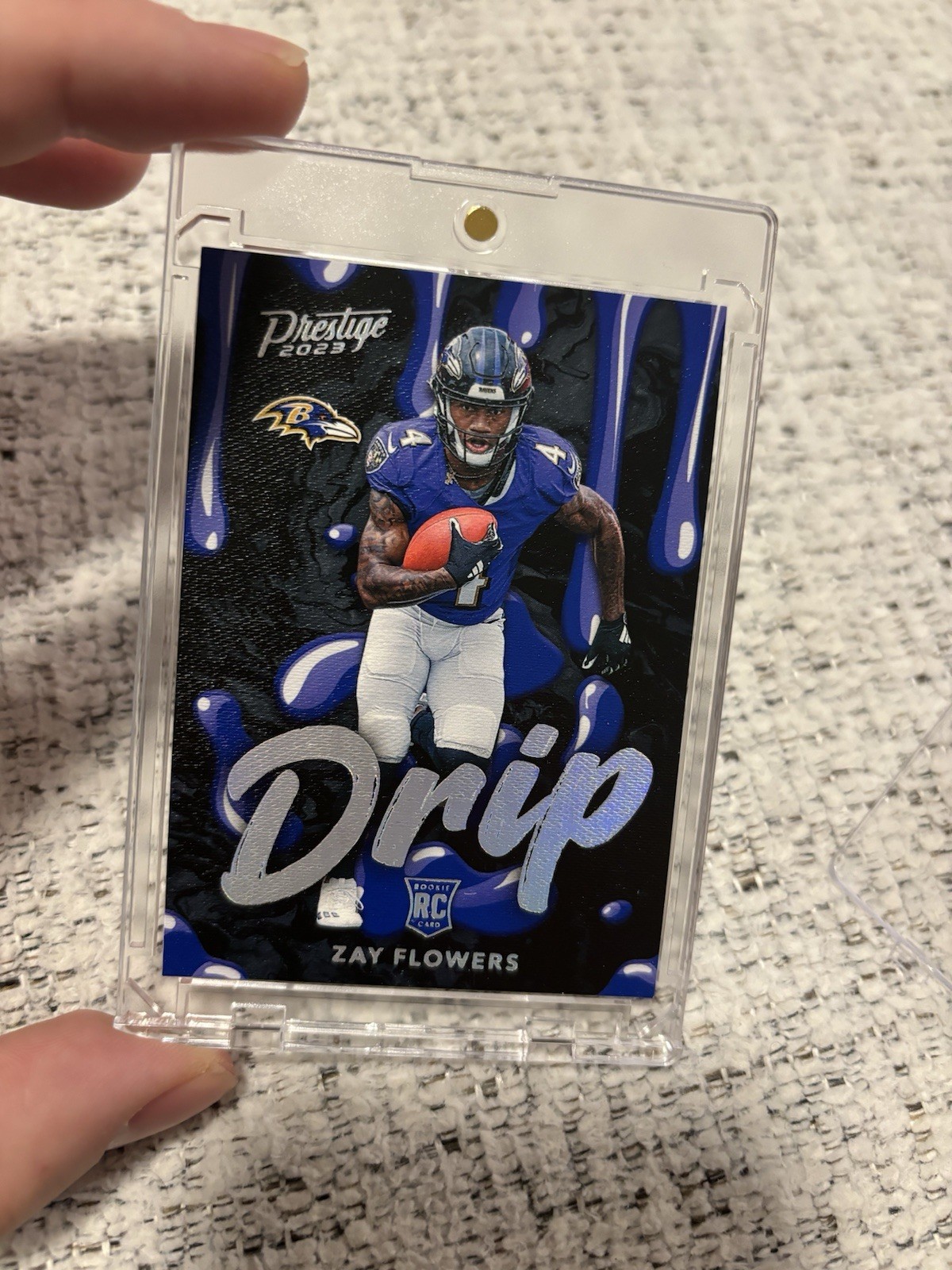 2023 Panini Prestige Zay Flowers #11 Drip Case Hit SSP