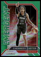 Chennedy Carter 2021 Panini Prizm WNBA #4 Emergent Prizms Green Atlanta Dream