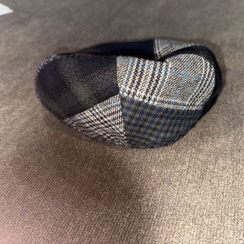 Suantrai Ireland Patchwork Wool Blend Newsboy Hat Embroidered Irish Paddy Cap L - Picture 3 of 6