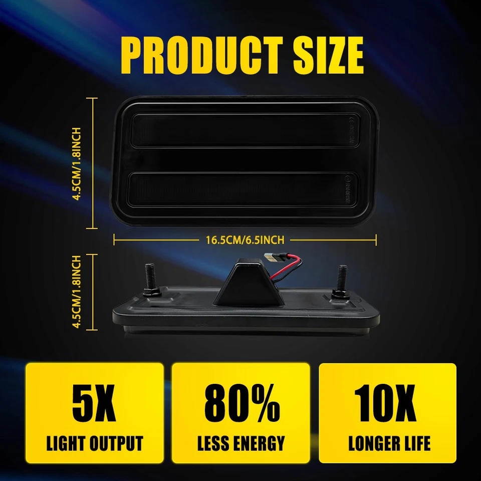 Luz de señal LED de humo lateral para Pontiac Firebird/Trans 1970-1981 1-5SET Foto 3 de 4