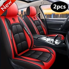 Universal Luxury Leather Car Seat Covers Front Rear Full Set Cushion Protector