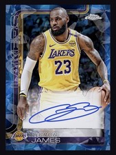 LeBron James Topps Chrome NBA Collect 2025-26 Sapphire Auto App Card🔥