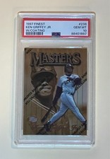 1997 Ken Griffey Jr Topps Finest Masters PSA 10 with Coating 