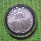 1995 American Silver Eagle 1 Troy Oz .999 Fine Silver Liberty in Capsule
