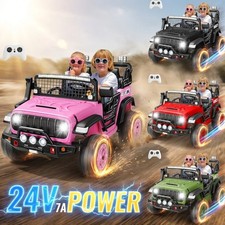 24V Kids Ride on Toy Electric Car 200W 2x Powerful Motors 2 Seater with Romote