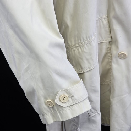 Eddie Bauer Damen Zweireiher Gefütterter Trenchcoat XL Elfenbein Beige Baumwollmischung - Bild 7 von 21