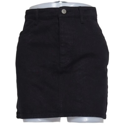 J.Galt, Jeansrock, Größe: S, Schwarz, Baumwolle, Einfarbig, Denim, Damen #DnJ