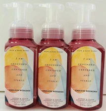 3 New Bath & Body Works ENDLESS WEEKEND Gentle Foaming Hand Soap Lot Set