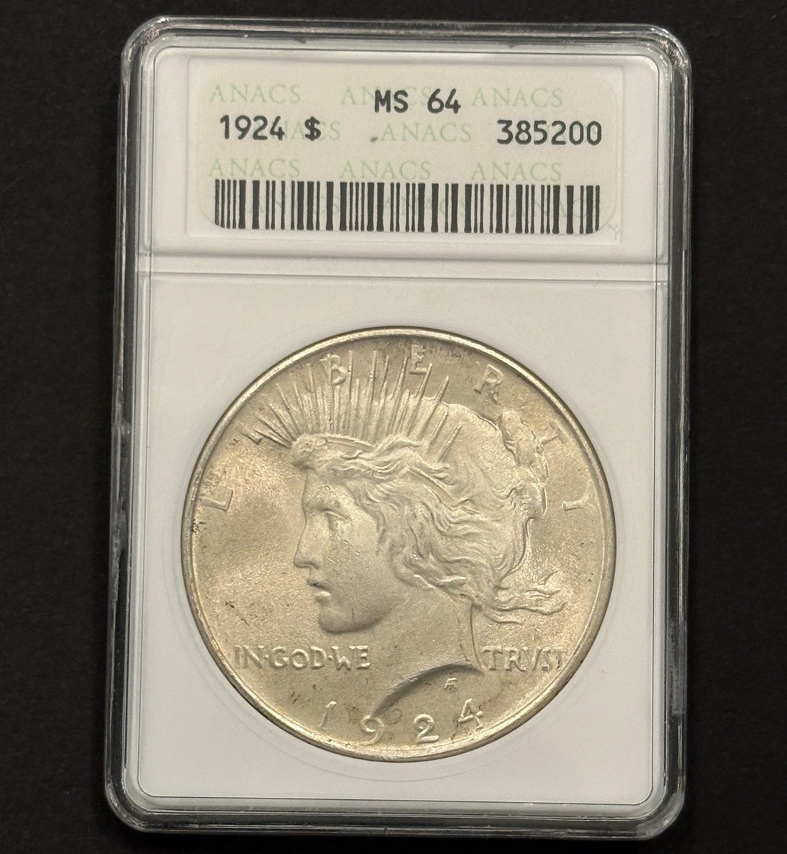 MS 64 Graded 1924 Year Peace Dollars (1921-1935) for sale | eBay
