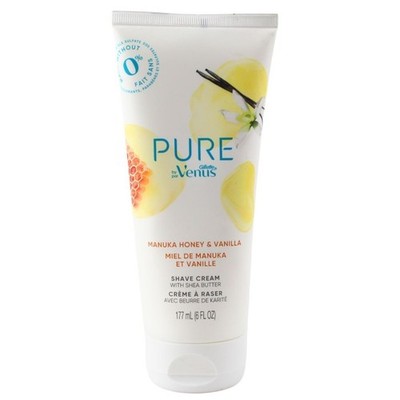 Pure By Gillette Venus Manuka Honey & Vanilla Shave Cream With Shea Butter 177ml