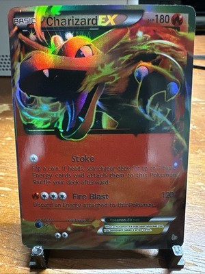 Pokemon Card - Flashfire 11/106 Charizard EX Ultra Rare Holo HP 180