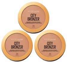 Maybelline New York City Bronzer and Contour Matte Powder.[300] 0.32 oz  Pack 3
