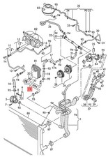 Genuine VW AUDI SEAT SKODA Beetle Cabrio Cabriolet Coolant Pipe 03C121050N