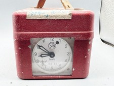 VINTAGE STB PIGEON RACING TIMER QUARTZ CLOCK PORTABLE RED CASE BODDY & RIDEWOOD