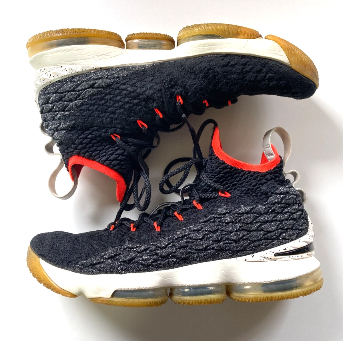 Men Nike Lebron James 15 XV Bright Crimson mid knit basketball sneakers, 8 Nike LeBron 15 Bright Crimson | eBay main image 4