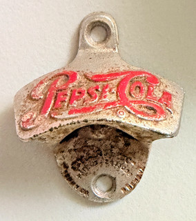 Vintage STARR PEPSI COLA Metal Wall Mount Soda Bottle Opener USA