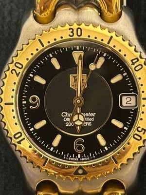 TAG Heuer Professional 200 Chronometer Automatik Gold Silber Uhr WG5222-PO