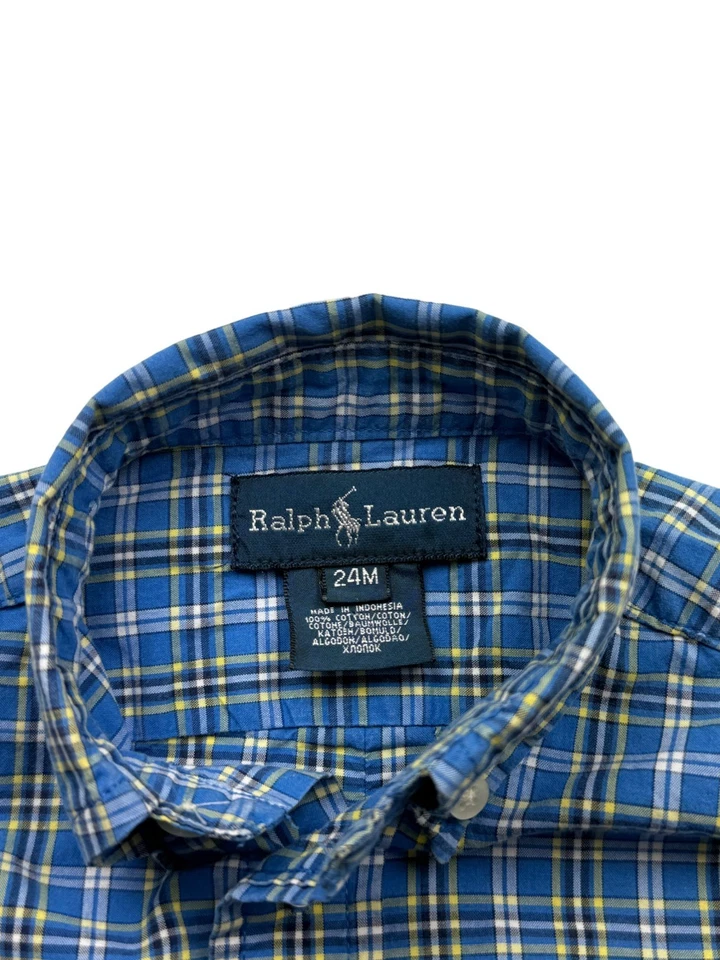 Ralph Lauren Kids Jungen Langarm Lässiges Hemd Größe 24 Monate - Bild 3 von 4