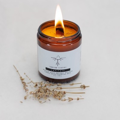 Lavitate Organic Beeswax Candle with Essential Oils
