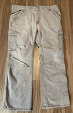 Ariat Mens FR Pants 38x30  Actual 38x28  M5 Straight Leg Gray Cargo Cordura FR