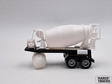 Herpa Concrete mixer Trailer 2axis white/black from 315630 1:87 /HN2036-2