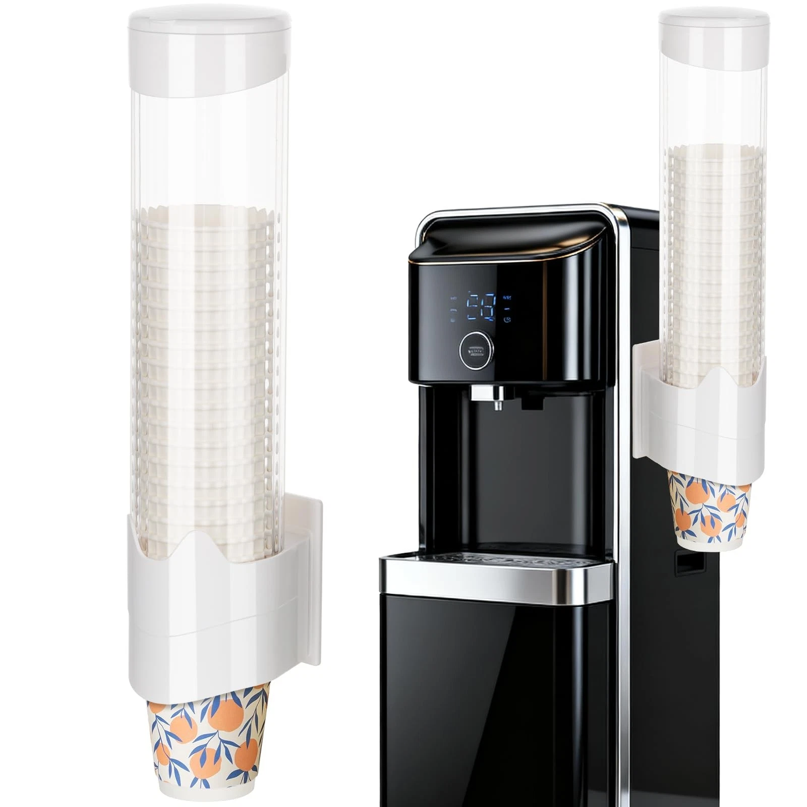 Large Cup Dispenser, Wall Mount Water Cooler Cup Dispenser Fits 9oz - 12oz Di...